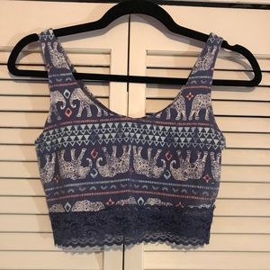 Elephant crop top